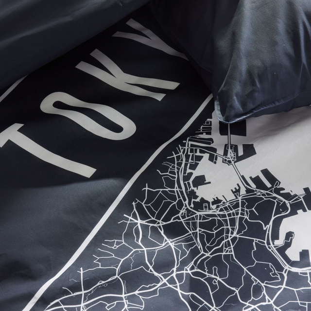 Pościel bawełniana, 220 x 240 cm, 2 poduszki, JAVA