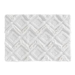 Dywanik łazienkowy boho IKATIS, bawełniany o grubym splocie, 50 x 80 cm