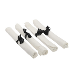 Podkładki na stół pod talerze, bawełniane, 4 sztuki, 48 x 33 cm