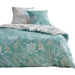 Pościel bawełniana 220 x 240 cm AIRY DAWN, wzór roślinny