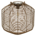 Lampion solarny CUBA, naturalny, 30 cm