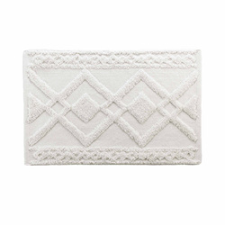 Dywanik łazienkowy GLADIS, 100% bawełny, ecru, 50 x 80 cm