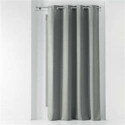 Zasłona zaciemniająca na przelotkach SOLENA, szara, 140 x 260 cm