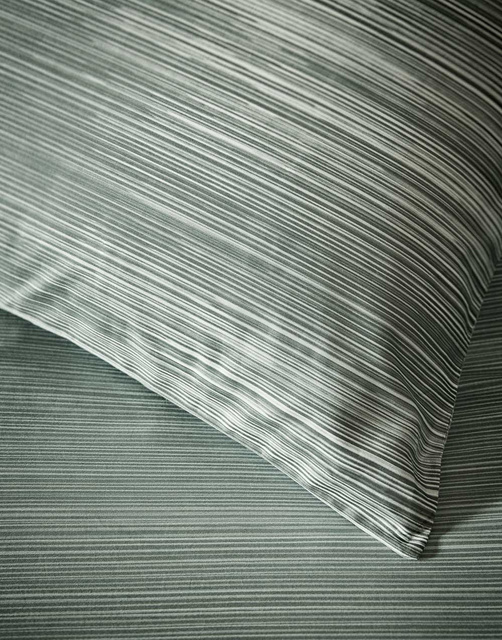 Komplet pościeli z satyny bawełnianej, 200x220 cm, morska zieleń, Marc O'Polo
