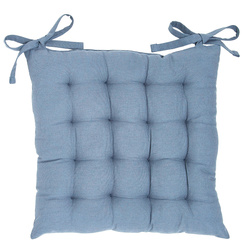 Bawełniana poduszka na krzesło kuchenne COMFORT, wiązana, 38 x 38 cm