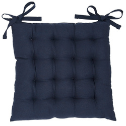 Bawełniana poduszka na krzesło kuchenne COMFORT, wiązana, 38 x 38 cm
