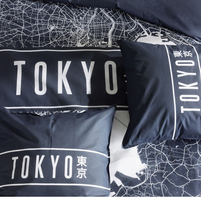 Pościel bawełniana, 220 x 240 cm, 2 poduszki, JAVA