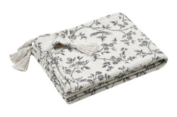 Narzuta pleciona CLARINE, 125 x 150 cm