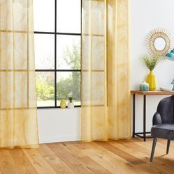 Firana do salonu DEVO żółta, 140 x 240 cm