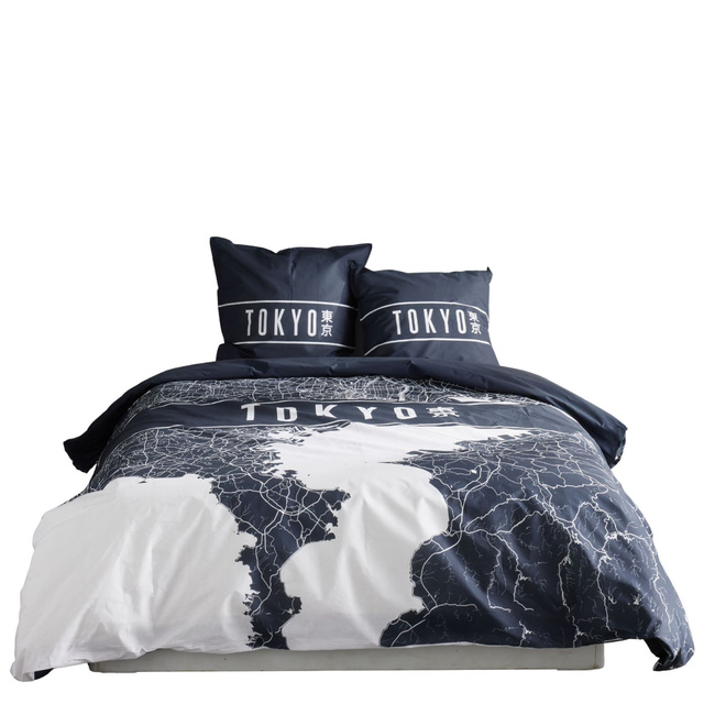 Pościel bawełniana, 220 x 240 cm, 2 poduszki, JAVA