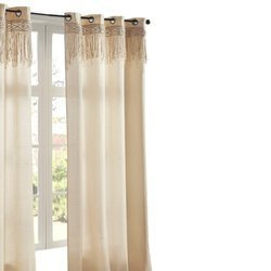 Zasłona do salonu z makramą RITUAL, 140 x 260 cm