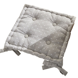 Poduszka na krzesło CONSTANCE, bawełniana, wiązana, 40 x 40 cm