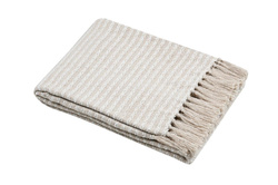 Koc bawełniany z frędzlami, 125 x 150 cm, BALMA