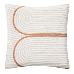 Poduszka dekoracyjna Rivi, haftowany wzór, bawełniana, 40 x 40 cm