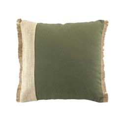 Poduszka dekoracyjna bawełniana GREENYBEL, jutowa lamówka, 40 x 40 cm