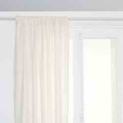 Bawełniana zasłona na taśmie plaster miodu WIDDY, 130 x 260 cm