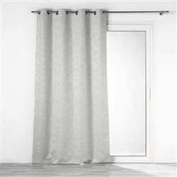 Zasłona zaciemniająca do salonu LUNELLA, żakardowa, wzór miłorząb, 140 x 260 cm