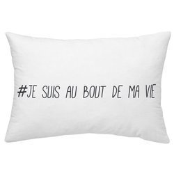 Poduszka dekoracyjna GIRL POWER biała, 30 x 50 cm, TODAY