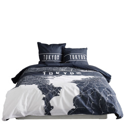 Pościel bawełniana, 220 x 240 cm, 2 poduszki, JAVA