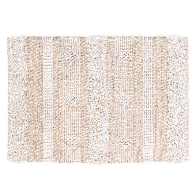 Dywanik boho beżowy ATHOS, 60 x 90 cm