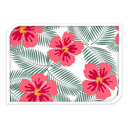Moskitiera na drzwi balkonowe TROPICAL FLOWERS, 220 x 50 cm, 2 sztuki
