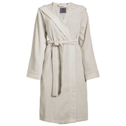 Szlafrok kąpielowy damski lub męski w kolorze kremowym, bawełna frotte, Essenza, L