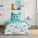 Pościel dziecięca 140x200 cm LAZY MORNING, bawełniana, poszewka z uszkami