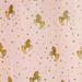 Firana dla dzieci UNICORN, różowo - złota, 140 x 250 cm