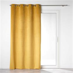 Welurowa zasłona do salonu, zaciemniająca, na przelotkach, 135 x 260 cm