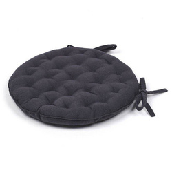 Poduszka na krzesło okrągła Secession, bawełniana, Ø 37 cm