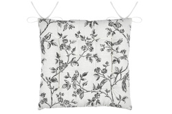 Poduszka na krzesło z efektem lnu, CLARINE, 38 x 38 cm