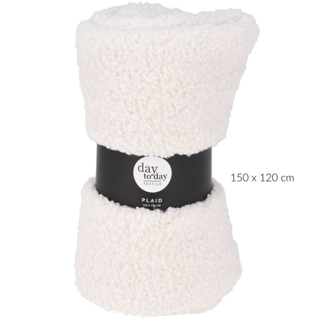 Gruby koc boucle TEDDY, 150 x 120 cm